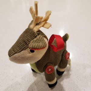 Starbucks 2008 Plush Corduroy Deer Ornament